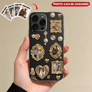 Cherished Memories Of Us, Personalized Clear Phone Case, Gift For Couples