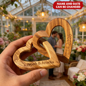 Interlocking Hearts - Personalized Infinity Heart Sculpture
