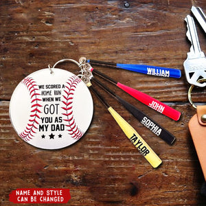 I Scored A Home Run - Personalized Keychain