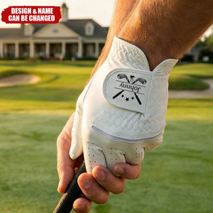 Custom Monogram Breathable PU Leather Golf Glove