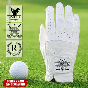 Custom Monogram Breathable PU Leather Golf Glove