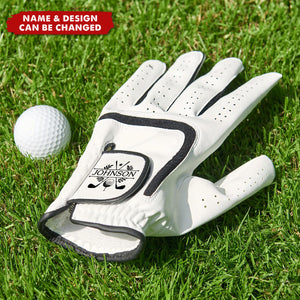 Personalised Initials Name Men's Breathable Golf Glove - Gift for Golf Lovers