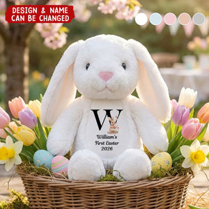 Cute Rabbit Personalized Flower Bunny Plush - Easter Holiday Gift for Kids