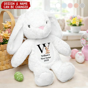 Cute Rabbit Personalized Flower Bunny Plush - Easter Holiday Gift for Kids