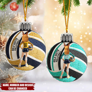 Love Volleyball - Personalized Christmas Acrylic Ornament