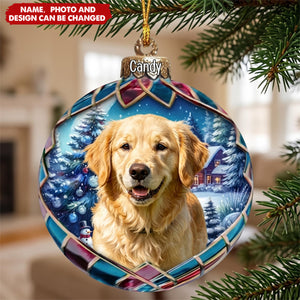 Custom Photo Pets Make Our Lives Whole - Dog & Cat Personalized Ornament