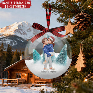 Christmas Gifts For Husband And Wife - Personalized 3D Christmas Ball Ornament