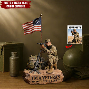 Military Veteran - Personalized Veteran Custom Shaped Acrylic Plaque