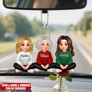 Mom We Love You Mother's Day Gift For Her, Wife, Mom - Personalized Acrylic Car Ornament