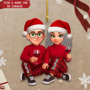 I'm Yours No Returns or Refunds - Personalized Christmas Acrylic Ornament - Gift for Couple