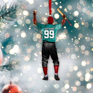 Personalized Baseball Player Acrylic Ornament For Baseball Player