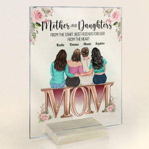 Mother And Daughter - Personalized Acrylic Plaque - Birthday Gift Mother's Day Gift For Mom, Daughters