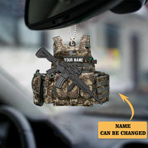 Soldier- Veteran – Custom Shaped Ornament