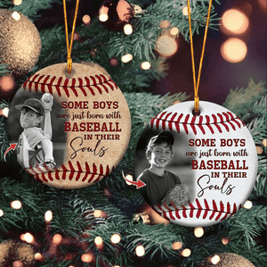 Upload Image Some Boys Are Just Born With Baseball Ornament