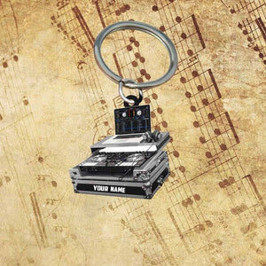 Personalized DJ Deejay Acrylic Flat Keychain