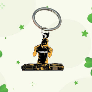 Personalized DJ Deejay Acrylic Flat Keychain