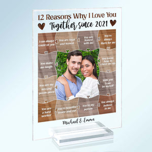 Custom Photo Reasons Why I Love You - Birthday, Anniversary Gift For Couple