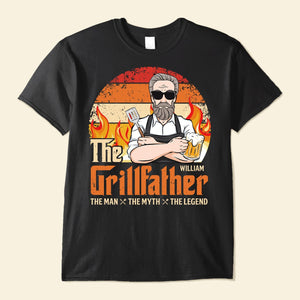 The Grillfather The Man The Myth The Legend Ver 2 - Personalized Shirt