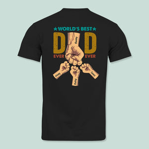 World's Best Dad Ever Ever Family Personalized T-shirt