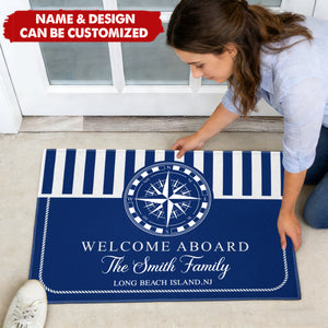 Welcome Aboard - Personalized Doormat
