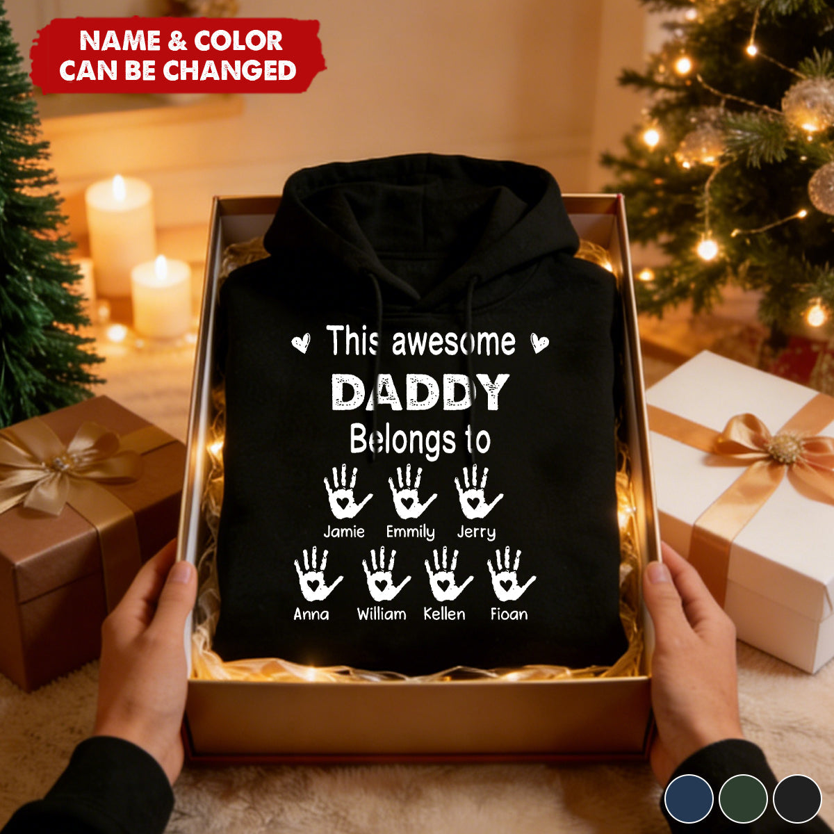 This Awesome Grandpa Belongs To - Personalized Hoodie