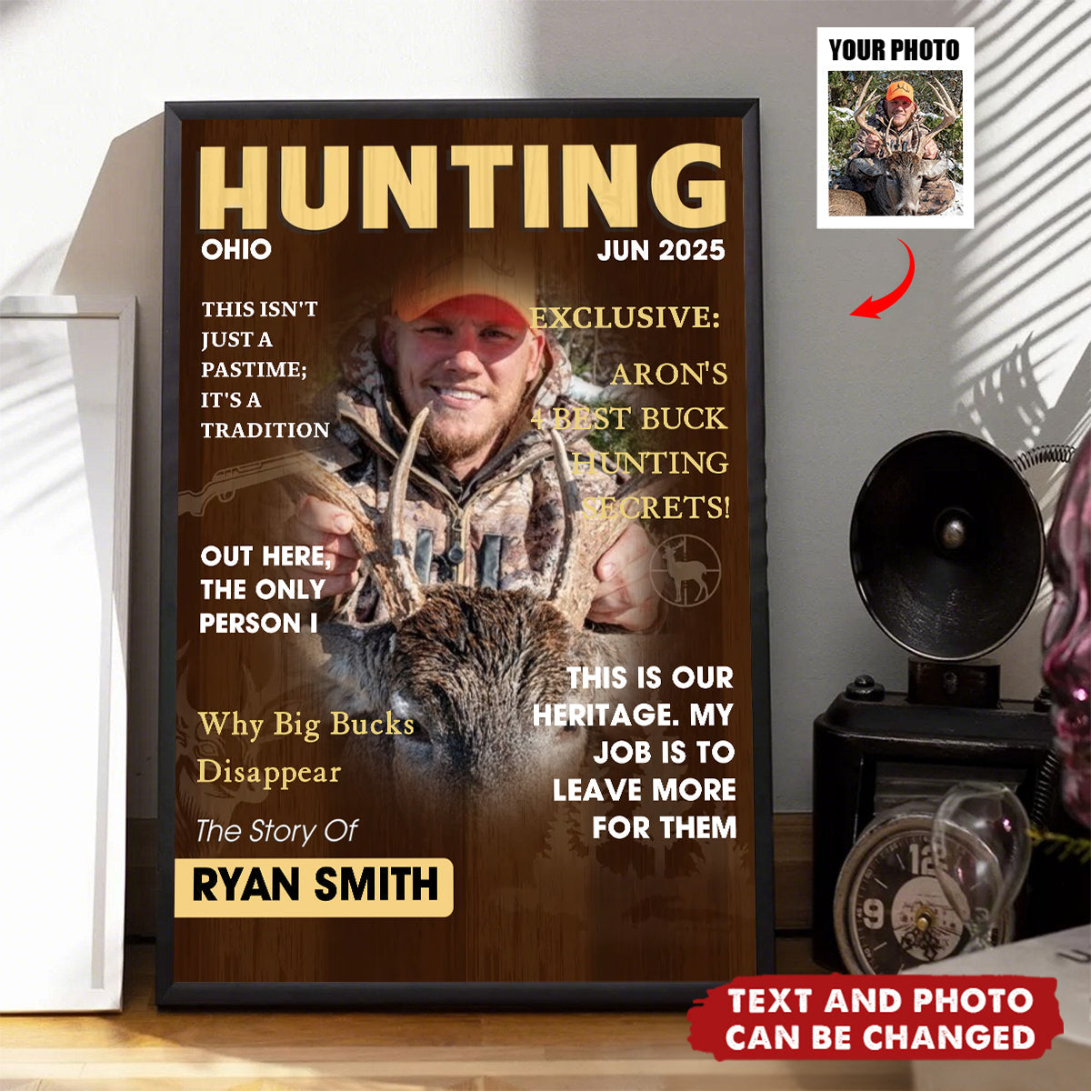 Man Cave Hunting Art - Personalized Poster, Gift For Hunter