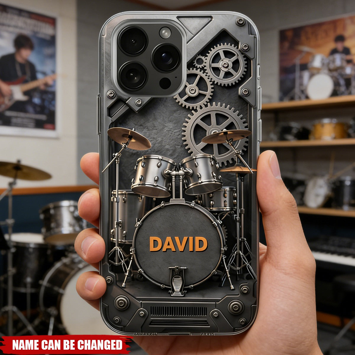 A Passion For Rhythm Drums - Personalized Full Print Phone Case, Gift For Musician Lovers