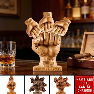 Best Dad Ever - Personalized Father Custom Shaped Acrylic Plaque