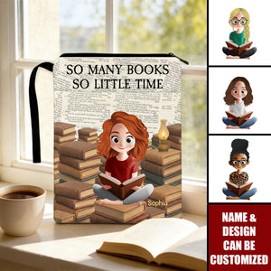 So Many Books So Little Time - Personalized Book Sleeve