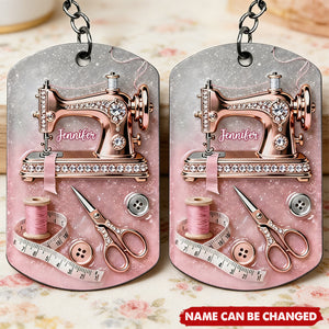 Sewing Is My Therapy - Personalized Keychain, Gift For Sewing Lovers