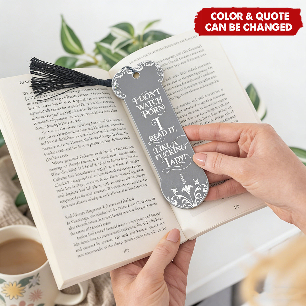 Funny Gifts For Smut Reading Lovers - Custom Acrylic Bookmark