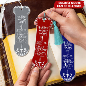 Funny Gifts For Smut Reading Lovers - Custom Acrylic Bookmark