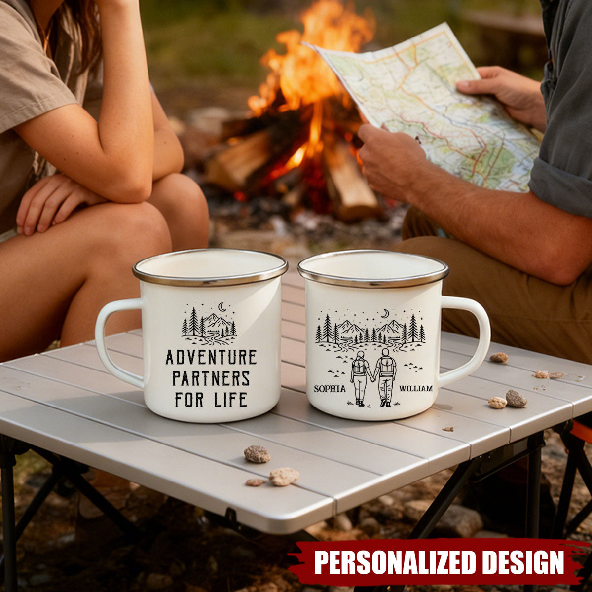 Adventure Partners For Life - Personalized Mug, Gifts for Couple