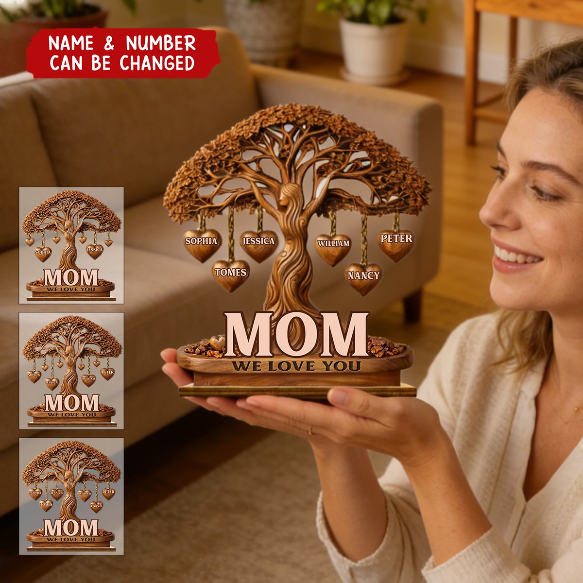 Love That Branches Forever, Custom 2-Layered Wooden Plaque