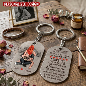I Need You Tonight So Get Home Safe-Personalized Stainless Steel Keychain- Couple Gift- Keychain For Couple
