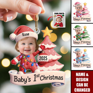 Baby's First Christmas - Personalized Acrylic Photo Ornament