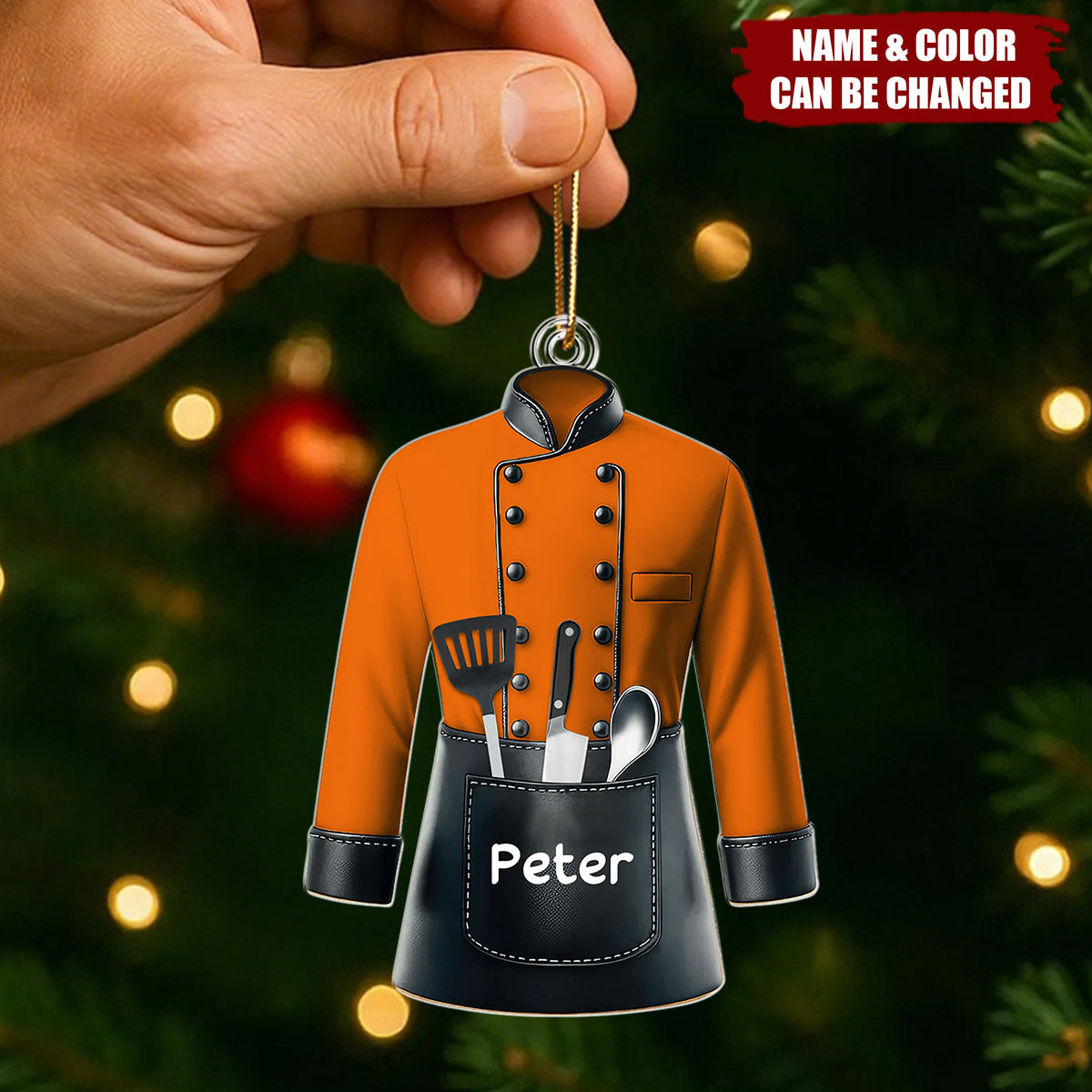 Christmas Chef, Home Decor-Personalized Christmas Ornament