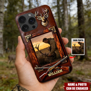 Hunting Achievement - Personalized Hunting Leather Phone Case