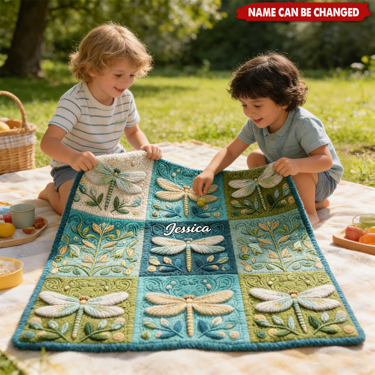 Mystical Dragonfly - Personalized Dragonfly Blanket