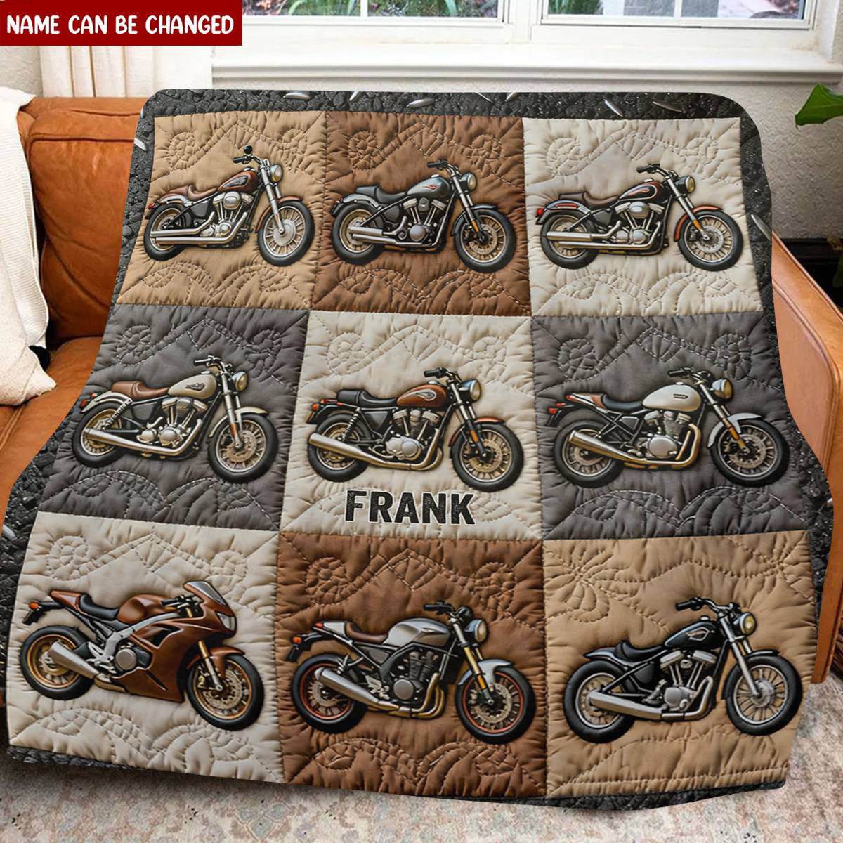 Motorcycle - Personalized Biker Blanket