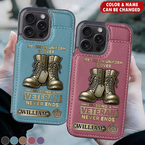 Proud Veteran - Personalized Veteran Wallet Phone Case