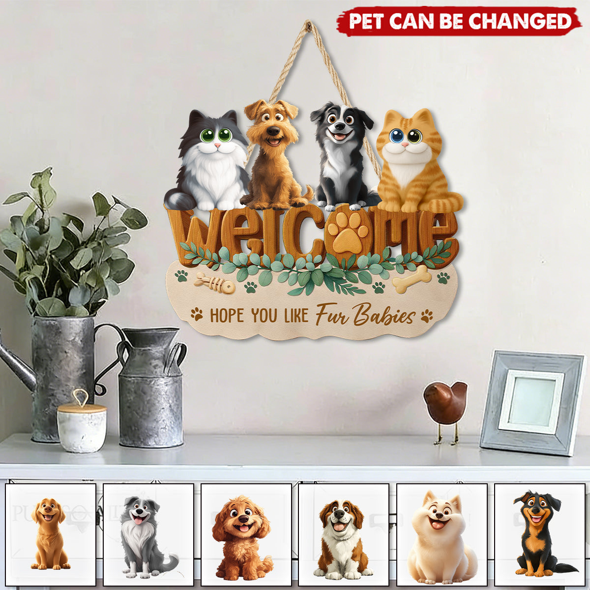 Hope You Like Dogs - Personalized Wood Sign