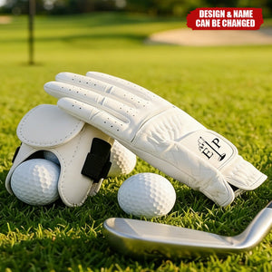 Custom Monogram Breathable PU Leather Golf Glove