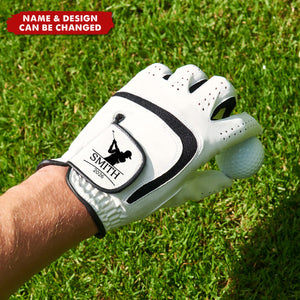 Personalised Initials  Name Men's Breathable Golf Glove - Gift for Golf Lovers