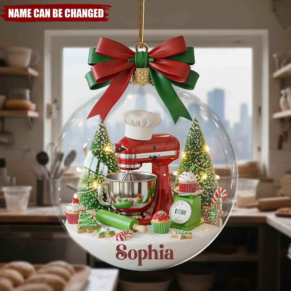 Stand Mixer - Personalized Christmas Acrylic Ornament