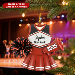 Cheerleader Team - Personalized Christmas Acrylic Ornament