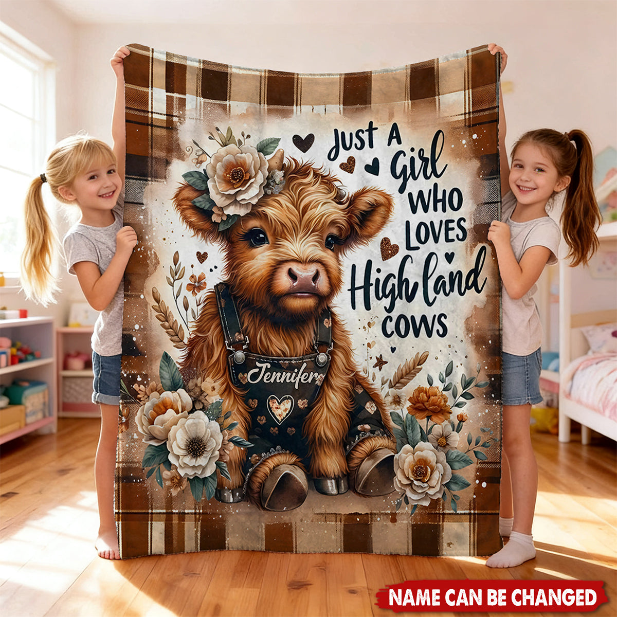 Just A Girl Who Loves Highland Cows - Personalized Blanket