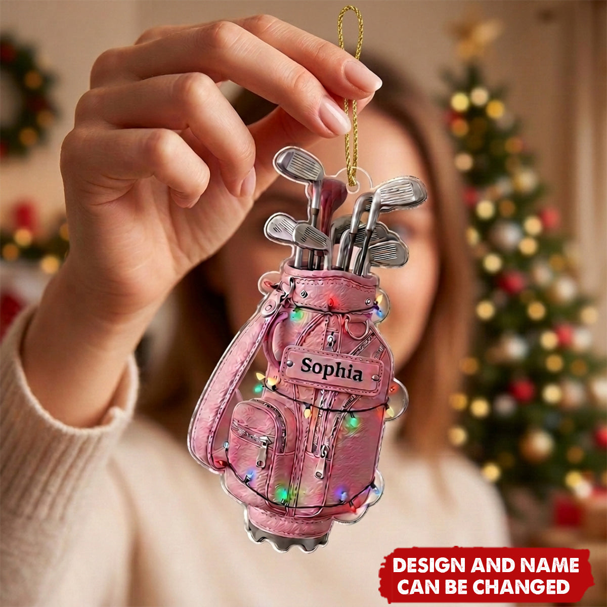 Merry Christmas - Personalized Golf Ornament