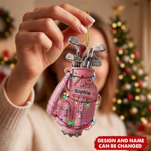 Merry Christmas - Personalized Golf Ornament