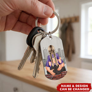 Drive Safe - Personalized Engraved Stainless Steel Keychain - Perfect Gift For Couples